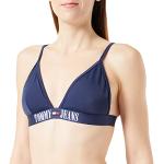Bikinis azules con relleno Tommy Hilfiger Sport talla S para mujer 