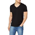 Camisetas negras de algodón de manga corta rebajadas manga corta Tommy Hilfiger Sport talla XS para hombre 