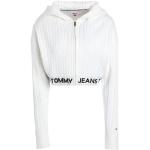 Jerséis blancos de poliester con capucha  manga larga de punto Tommy Hilfiger Sport con trenzado talla L para mujer 