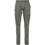 Pantalones chinos orgánicos verdes de algodón rebajados con logo Tommy Hilfiger Sport talla S de materiales sostenibles para mujer 