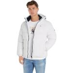 Abrigos blancos de poliester con capucha  rebajados de otoño Tommy Hilfiger Essentials talla M para hombre 