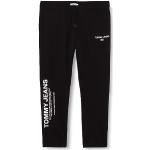 Pantalones negros de chándal rebajados tallas grandes Tommy Hilfiger Sport talla XXL de materiales sostenibles para hombre 