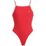 Tops body rojos de algodón sin mangas con escote cuadrado Tommy Hilfiger Sport talla XS para mujer 