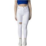 Jeans pitillos blancos rebajados de verano ancho W24 largo L30 Tommy Hilfiger Sport para mujer 