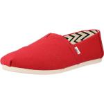 Toms Alpargatas Red Recycled Cotton Canvas