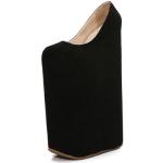 Zapatos negros de goma con plataforma acolchados talla 45 para mujer 