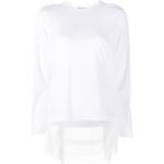 Camisetas blancas de poliester de cuello redondo rebajadas manga larga con cuello redondo Comme des Garçons con volantes talla M para mujer 
