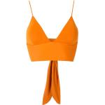 Sujetadores Bikini naranja de poliamida con lazo para mujer 