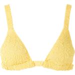 Bikinis triángulo amarillos de poliamida para mujer 