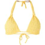 Sujetadores Bikini amarillos de poliamida con tirantes finos para mujer 