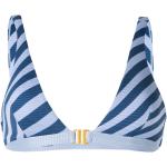 Sujetadores Bikini azules de poliester rebajados con rayas Duskii talla 3XL para mujer 