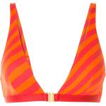 Bikinis triángulo naranja de poliester rebajados con rayas Duskii talla L para mujer 