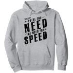 Top Gun Feel the Need for Speed Slanted Text Sudadera con Capucha