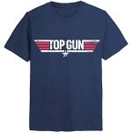 Camisetas azules de algodón de algodón  Top Gun con logo Top Gun talla L para hombre 