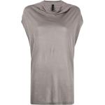 Camisetas grises de algodón de cuello alto rebajadas sin mangas con cuello alto Nike talla L para mujer 