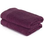 Juegos de toallas lila de algodón rebajados 50x100 