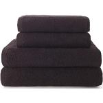 Juegos de toallas negros de algodón lavable a mano 70x140 