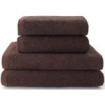 Juegos de toallas marrones de algodón lavable a mano 70x140 