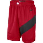 Pantalones cortos deportivos rojos de poliester rebajados Toronto Raptors talla L para hombre 