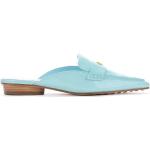 Slippers azules de goma con tacón hasta 3cm con logo Tory Burch talla 40,5 para mujer 