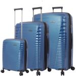 Set de maletas azules de 139l con ruedas 