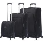 Set de maletas negras con ruedas 
