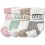 Calcetines tobilleros infantiles rosas de algodón con logo Tous 4 años para bebé 