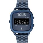 Relojes azules de acero de pulsera brazalete digital Tous para mujer 