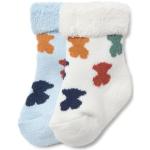 TOUS - Set 2 calcetines de bebé osos multicolor (6 meses, Rosa)