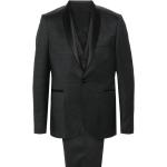 Chalecos negros de poliester de traje ancho W48 manga larga TAGLIATORE para hombre 