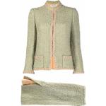 Trajes verdes de lana con falda vintage A.N.G.E.L.O talla XL para mujer 