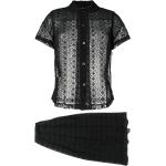 Faldas cortas negras de poliester vintage Comme des Garçons con bordado talla M para mujer 
