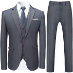 Chalecos grises de viscosa de traje talla M para hombre 