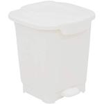 Cubos blancos de polipropileno de basura de 25l minimalista 