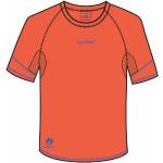 Camisetas deportivas naranja de piel rebajadas tallas grandes manga corta con cuello redondo transpirables Trangoworld talla XXL para hombre 