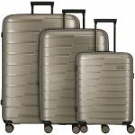 Set de maletas doradas con ruedas Travelite 