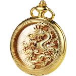 Relojes dorados con cadena para navidad Mecánico 24h vintage con logo para hombre 