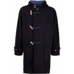 Abrigos azules de lana con capucha  manga larga talla 3XL para hombre 