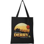 Trend Creators It Horror Movie Welcome To Derry Stephen King Inspired Bolso tote de lona negro