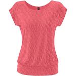 Camisetas rojas de manga corta tallas grandes manga corta informales talla XXL para mujer 