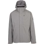 Abrigos grises de poliester con capucha  rebajados impermeables, transpirables Trespass talla XL para hombre 