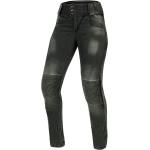 Pantalones grises de poliester de motociclismo ancho W26 largo L32 talla L para mujer 
