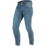 Jeans stretch marrones de poliester ancho W44 largo L34 transpirables talla L 