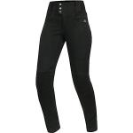 Jeans stretch negros de poliester ancho W28 largo L32 transpirables talla L para mujer 