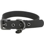 TRIXIE Collar para Perro CityStyle S-M: Cuello 30 – 37 cm/20 mm Negro – Collar de PVC Perros pequeños – medianos – Ajustable, Impermeable y Lavable, 1971401