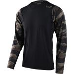 Camisetas negras de poliester de ciclismo rebajadas transpirables de punto Troy Lee Designs talla M 