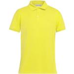 Polos amarillos de algodón de manga corta manga corta con logo Trussardi talla S para hombre 