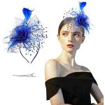 Sombreros azules de perlas vintage de encaje Talla Única para mujer 