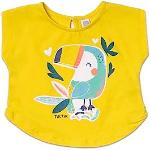 Camisetas estampadas infantiles amarillas rebajadas de punto Tuc Tuc 24 meses para niña 