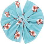 Turbantes azul marino de poliamida floreados con motivo de flores Talla Única para mujer 